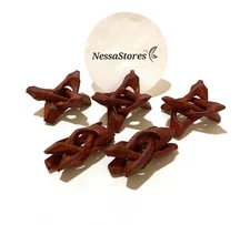 NessaStores- Carved Tripod Wood Stand Holder 2"  ( 30 pcs ) #JC-044