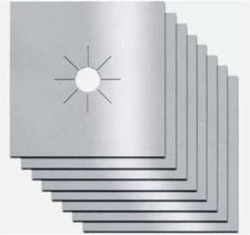 4-10Pcs 11" Reusable Non-Stick Gas Range Stove Top Burner Covers Protector Liner