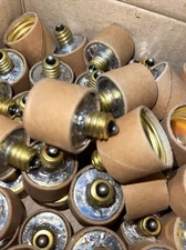 ONE CANDELABRA BASE E12 TO STANDARD LIGHT BULB E26 SOCKET ENLARGER ADAPTER