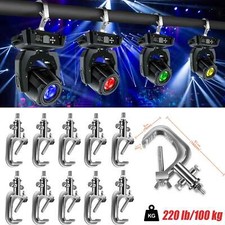 10 Stk B&uuml;hnenlicht Klemmhaken Heavy DJ Light Clamps  220 lb Hanging Device Show