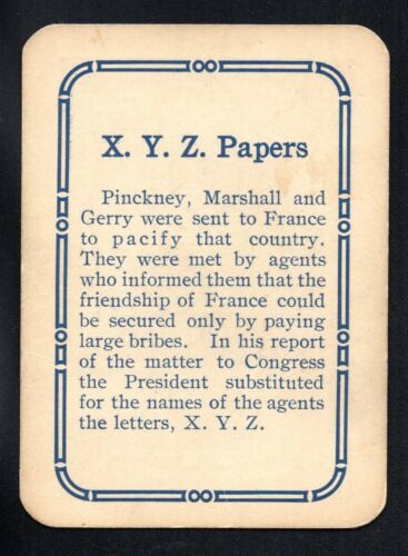 X. Y. Z. PAPERS 1908 GAME OF PRESIDENTS FRONTIER NOVELTY COMPANY BUFFALO NY VG - Picture 1 of 3