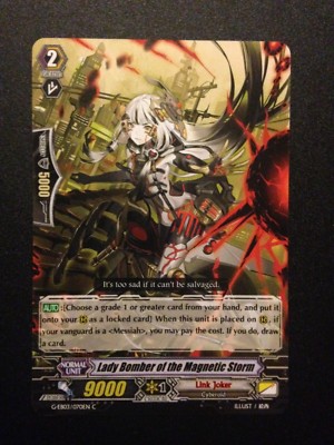 Cardfight V: Lady Bomber of the Magnetic Storm G-EB03/070DE C - Link Joker