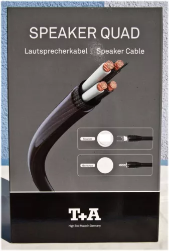T+A Speaker Quad (Carbon) High End Lautsprecherkabel Bi-Wiring Neuware