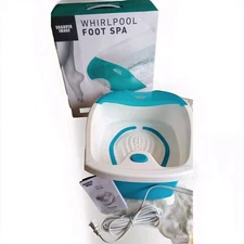 2018 Sharper Image Whirlpool Foot Spa Circulation Calluses Bubble Jets Massage 