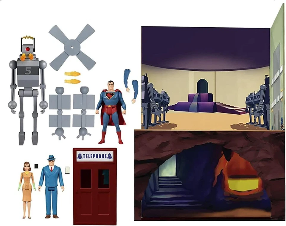 Boneco de ação 5 Points Superman Mechanical Monsters 1941 conjunto caixa DLX - Imagem 2 de 3
