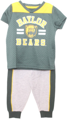 NEW Baylor Bears Colosseum Athletics Jersey Shirt Pants Outfit Infant Boy (6-12)