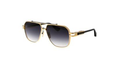 DITA KORDU , DTS436A01-YELLOW GOLD ANTIQUE-SILVER W/GREY TO CLEAR LENS ,PREOWNED