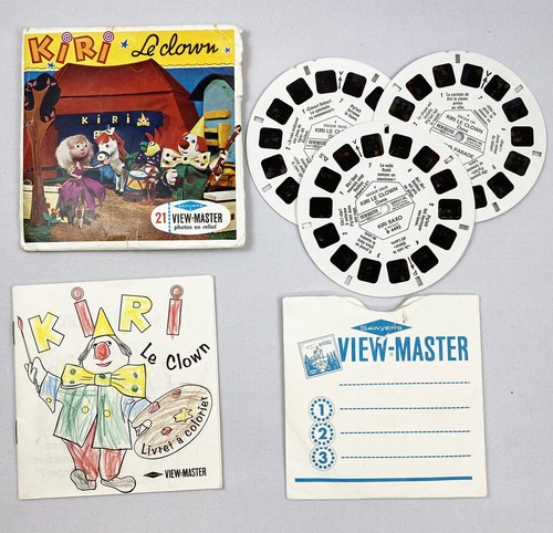 Kiri le Clown - View-Master (Sawyer's Inc.) - Pochette de 3 disques (21 images s - Picture 3 of 3