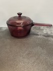 Vision 1.5 L Sauce Pan W/ Lid USA Made Purple EUC !!!