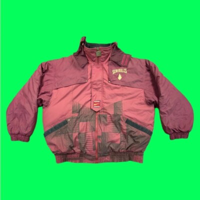 Nike '90's Vintage Florida State U Seminoles Puffer, Hood, Canvas Accent, XL