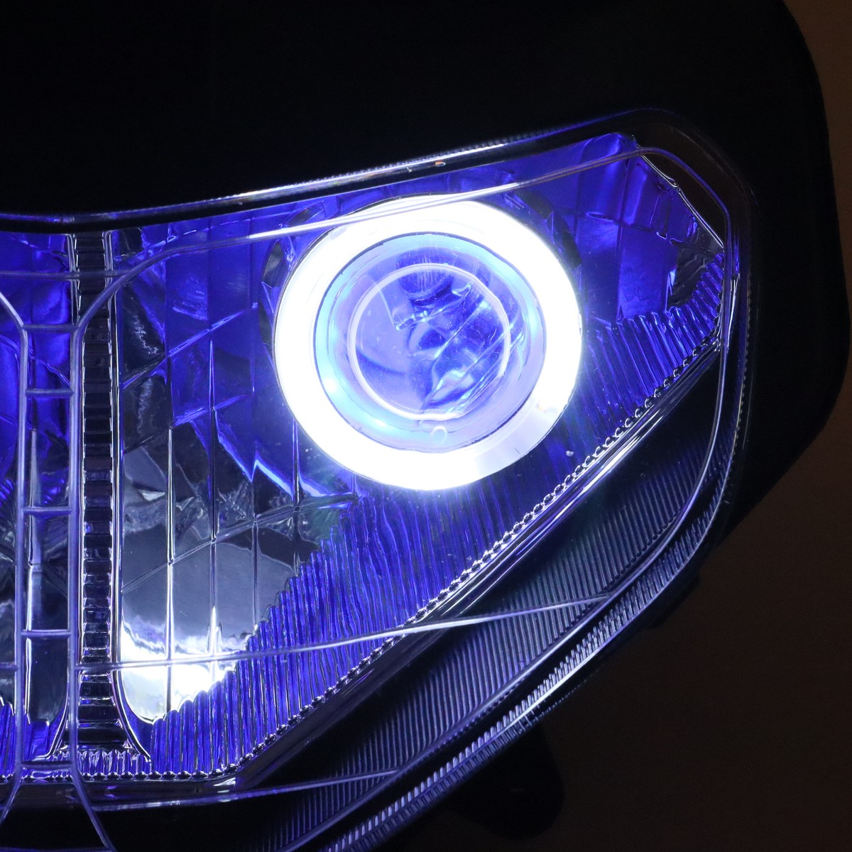 FA Front Headlight HALO Blue Angel Eye Fit for Suzuki 00-03