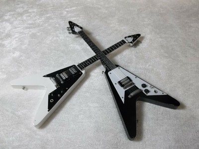 Gibson 1//6 Scale Miniature Ace Frehley Black Custom Replica Les Paul Guitar