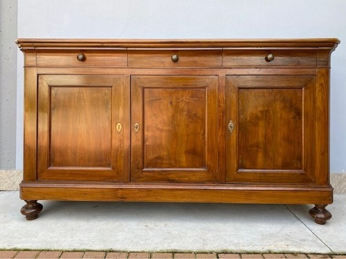 Credenza Luigi Filippo in Noce a 3 Ante - Restaurata (in corso d'opera)_car 2996 - Foto 2 di 12