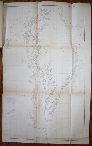 1852 US Coast Survey 58 Faltkarten USA West- und Ostküste seltene Sammlung - Bild 17 von 24