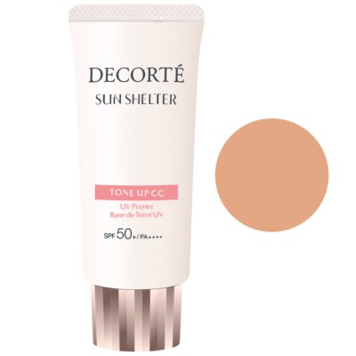 KOSE COSME DECORTE Sun Shelter Tone up CC UV Primer SPF50+ PA++++ # 02 Beige