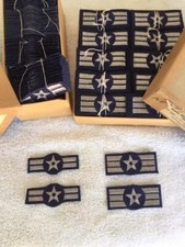 2 Sets of Vandenberg USAF Chevrons Airman First Class and Senior Airman