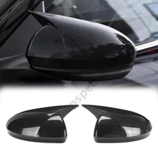 1Pair Carbon Fiber Side Rearview Mirror Cap Cover Trim For Nissan Altima 2019-22