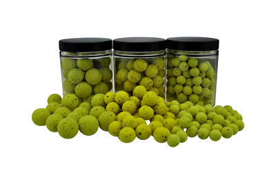 69,90  / kg Fluo Pop Ups GELB / YELLOW 100g 20mm Popups Pop-Ups Pop-Up