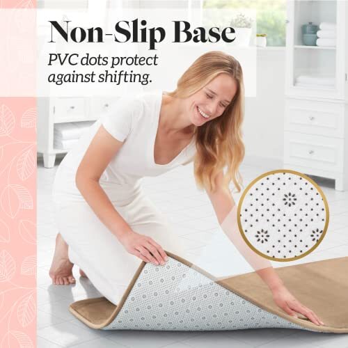 Genteele Bath Mats for Bathroom Non Slip - Beige 22" Assorted Sizes , Colors - Picture 42 of 180