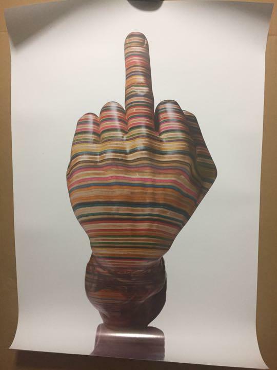 haroshi huf dlx Haroshi Middle Finger Real banksy Medicom