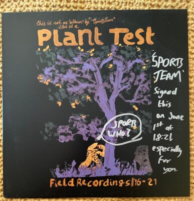 SPORTS TEAM - Plant Test B Sides & Rarities Hand Signed Vinyl Autographed