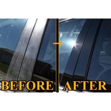 6x Gloss Black Pillar Posts For 07-13 Acura Mdx Door Window Trim Piano Cover Kit
