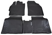 GummifußMatten Gummimatten 3D Passend FüR Toyota Prius 2009-2016 4 Tlg