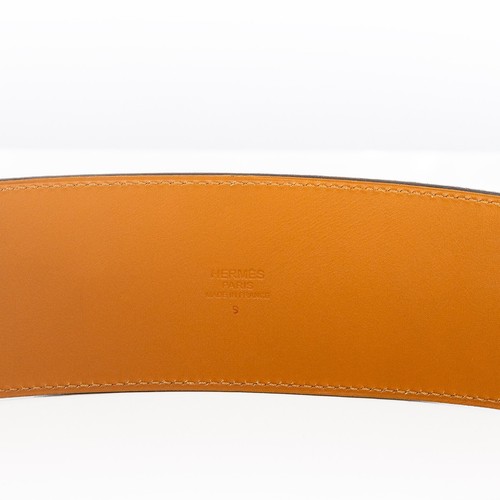 Auth. Hermes Damen Gürtel Kelly breit grau Palladium HW NEU - Bild 9 von 10