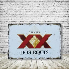 Dos Equis Vintage Style Tin Metal Bar Sign Poster Man Cave Collectible New