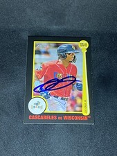 Joe Gray Jr. 2022 Topps Heritage Minors Tarjetas #11 Timber Rattlers Signed Card