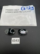 Vintage Gold Metal Oval Clip-On Sunglasses Frames 50 Mm G123