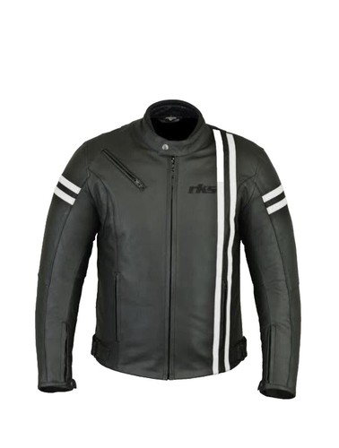 American Retro Cowhide Genuine Leather Jacket Men Motorcycle Short