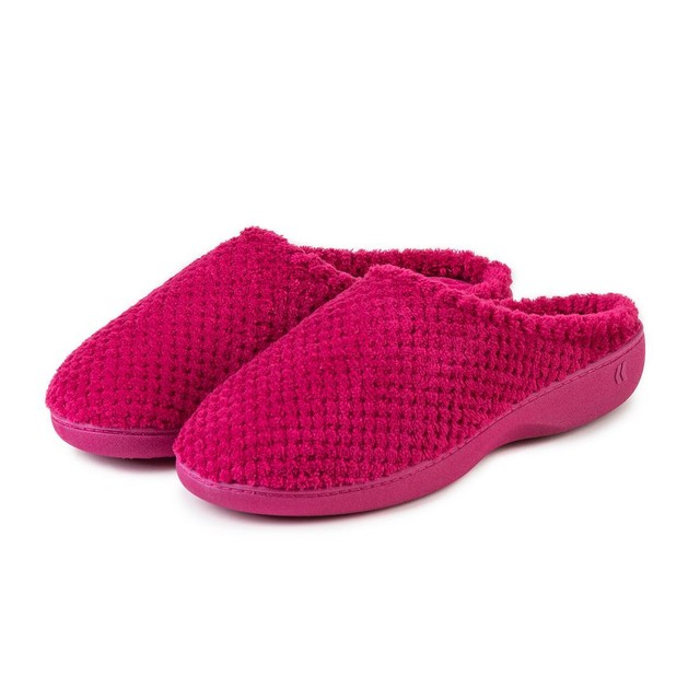 isotoner ladies popcorn terry mule slippers