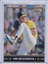 Kirk Dressendorfer 1991 Leaf Gold Leaf Rookies Baseball Card BC13 Grade NMMT