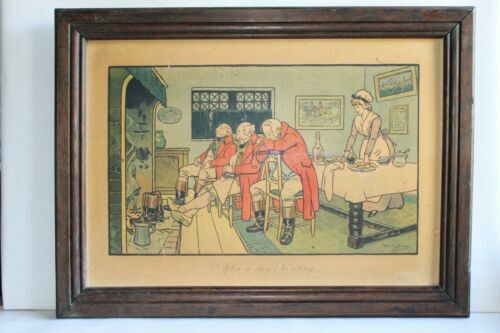 Lithographie Ancienne Signée Morland - Scène De Chasse à Courre Avec Chevaux Et Cavaliers - Encadrée - XIXème