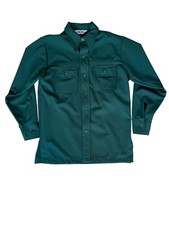Vintage 70s Levi s Green Panatela Sportswear Long Sleeve Medium Shirt