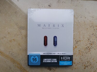 The Matrix Resurrections 4K Ultra HD Blu-Ray Steelbook DE NEU