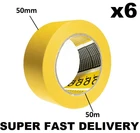 6x Q1 PREMIUM AUTOMOTIVE MASKING TAPE - 50mm x 50m - FAST DELIVERY