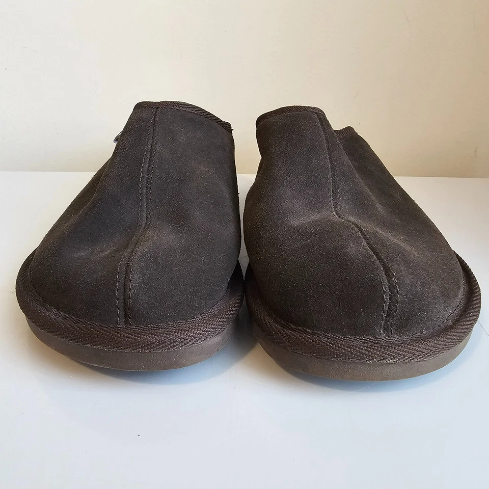 Женские тапочки EMU Wool Claire 2 домашние туфли с подкладкой из мериноса замшевые коричневые размер 9 - Изображение 3 из 4