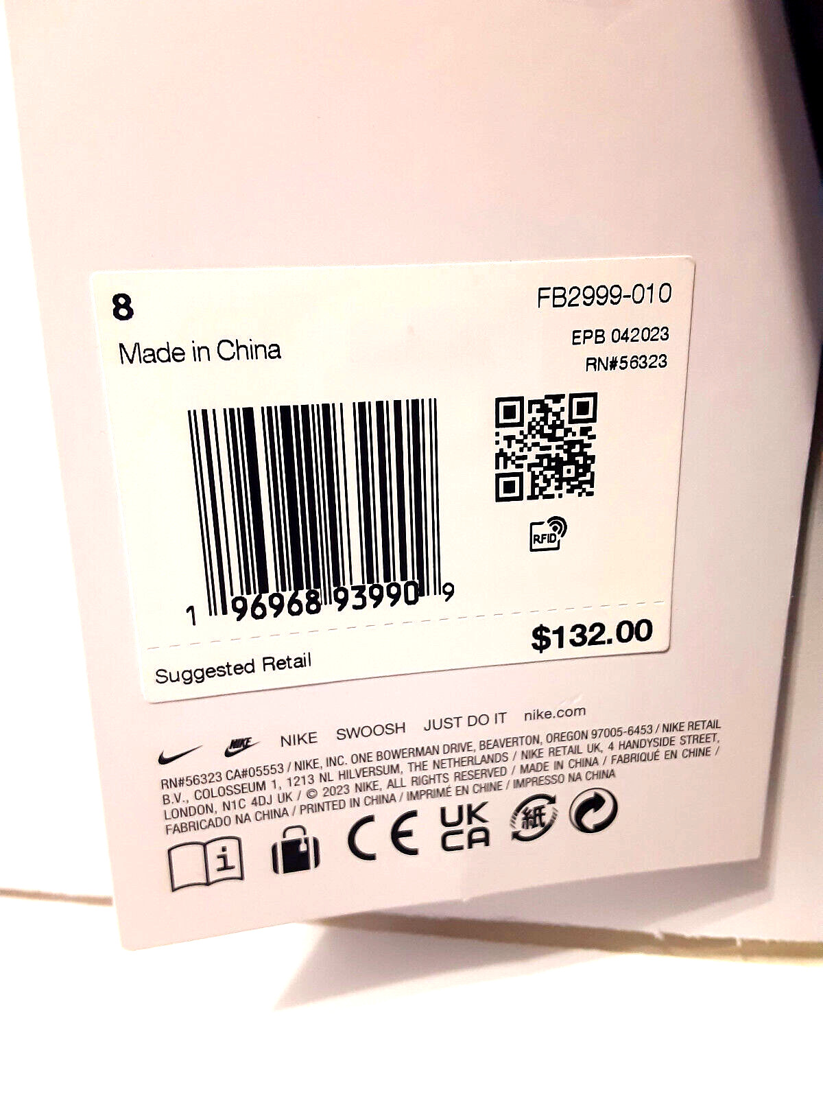 Nike GK Vapor Grip 3 ACC Soccer Goalkeeper Gloves Unisex Size 8 FB2999-010