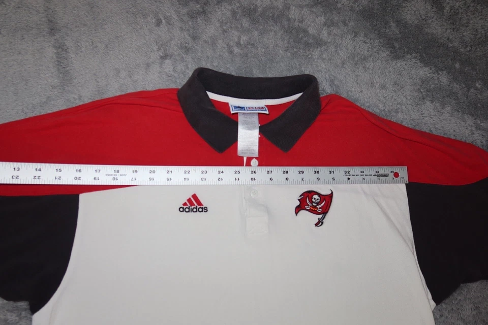 Polo de Colección Años 90 Buccaneers Adidas NFL Pro Line Auténtico Para Hombre Talla XL Manga Corta Foto 4 de 4