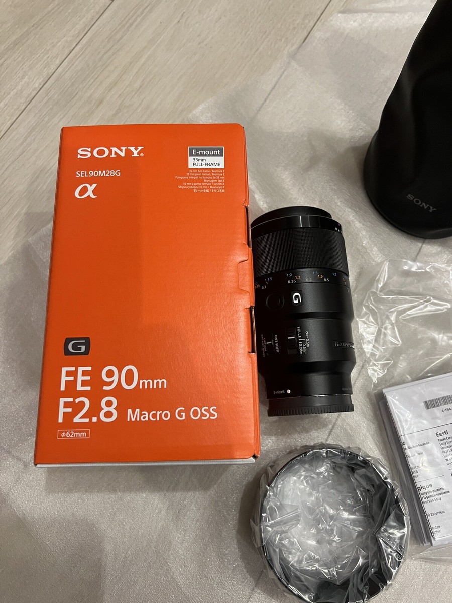SONY(ソニー） FE 90mm F2.8 Macro G OSS Sony FE 90 mm F2.8 Macro G OSS Full-frame Telephoto Macro