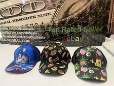 NEW LOT3 Sonic Scooby Spongebob Youth Graphic Brim Snapback Cap Hat KIDS Cartoon