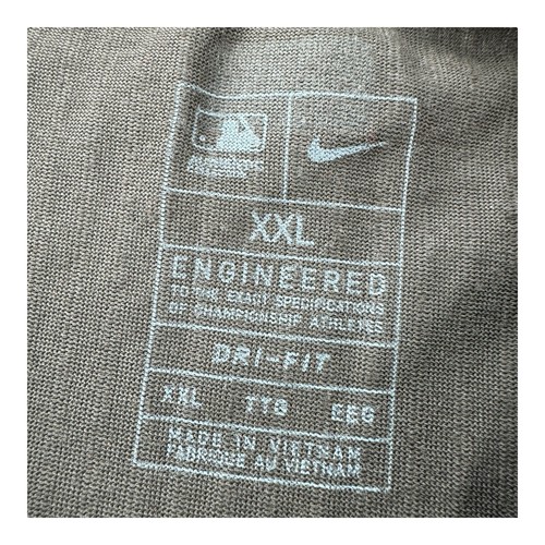 Nike Engineered Men's 2XL MLB San Diego Padres Brown Long Sleeve Dri-Fit Shirt - Picture 6 of 7