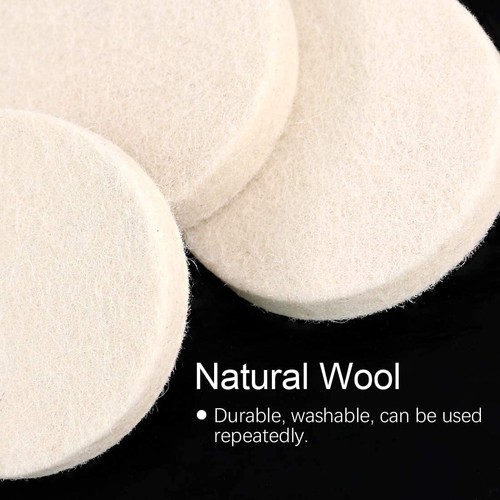 10Pc 3inch R-type Wool Felt Polishing Wheel Buffing Pad Holder For Angle Grinder - Picture 7 of 10