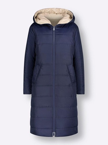 Damen Mantel Wendemantel Wintermantel Winterjacke marine beige Gr. 48 NEU - Bild 2 von 4