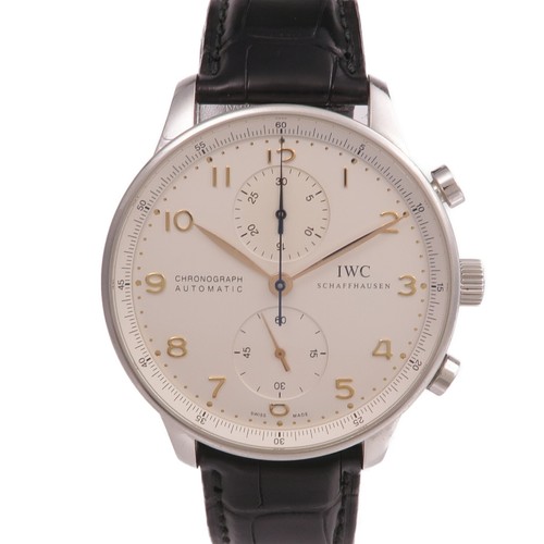 IWC Portugieser Chronograph IW371401 Automatic Watch Stainless Steel White