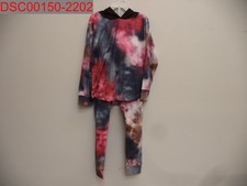 NWT - Girls Tie Dye Hoodie And Pant with Pockets Set, Size 6-7 Years 3719292147