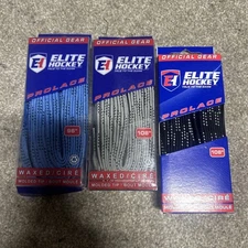 Elite Hockey Prolace Waxed Hockey Laces 108 3 Pair