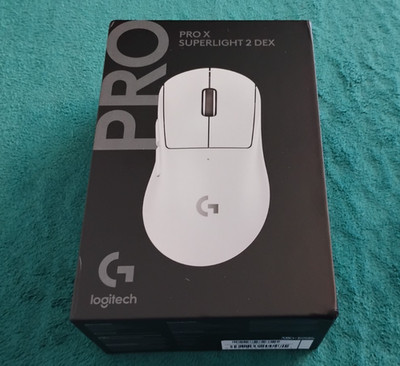 Logitech Pro X Superlight 2 Dex (Right-Hand Ergonomic) Wireless Mouse; Complete!